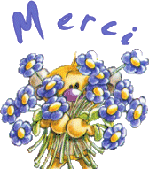 Gif animé merci fleurs